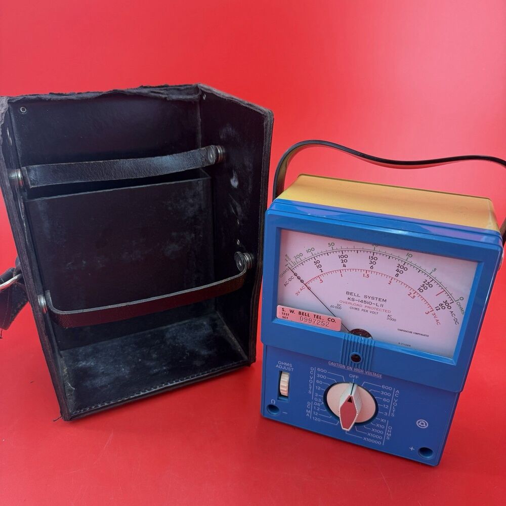 VTG Bell System KS-14510-L11 Model Multimeter Simpson Electric Company Untested
